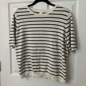 Size L H&M knitted striped top